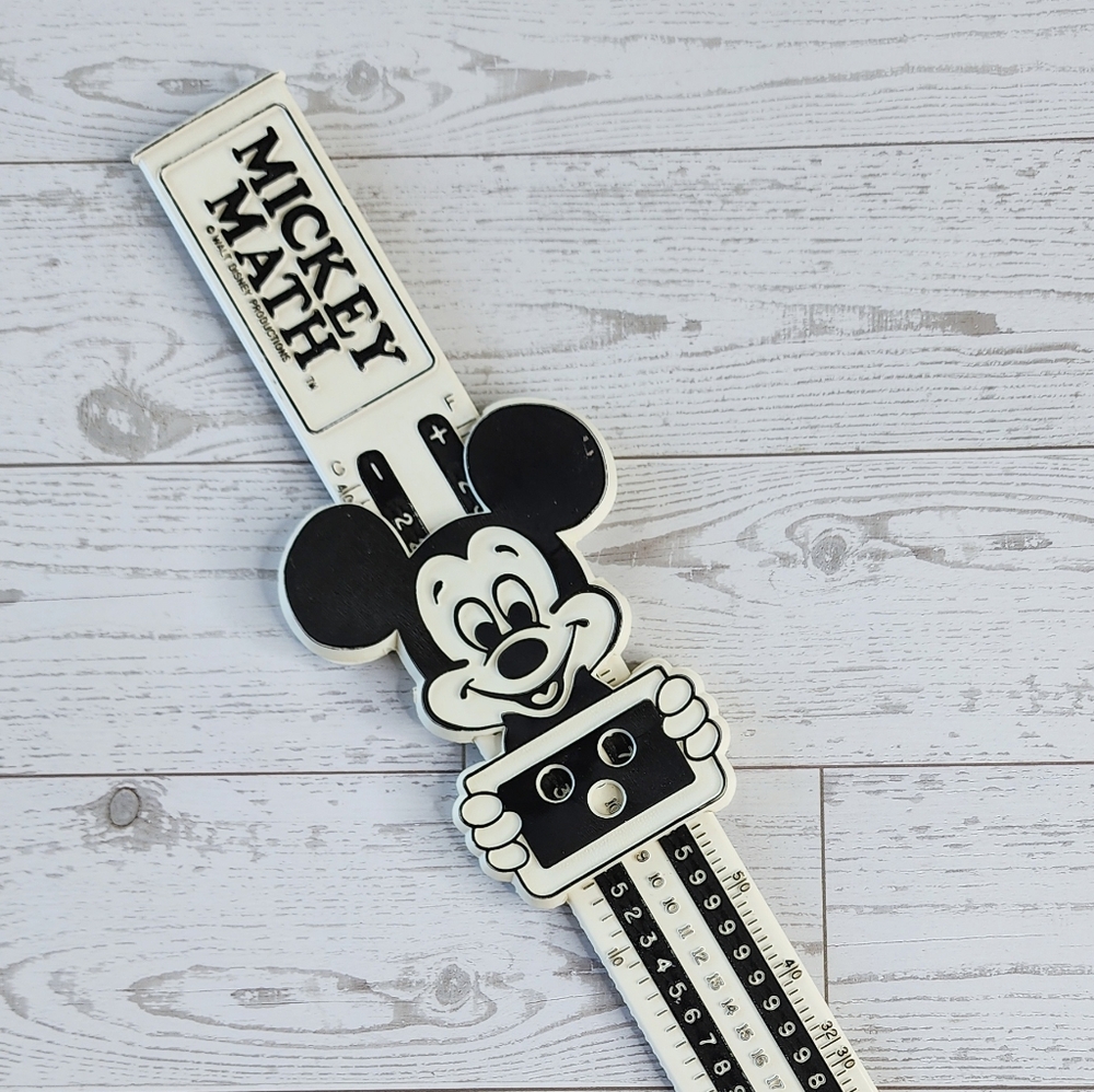 VTG Disney Mickey Math Mickey Mouse Plastic Ruler - Picture 2 of 10